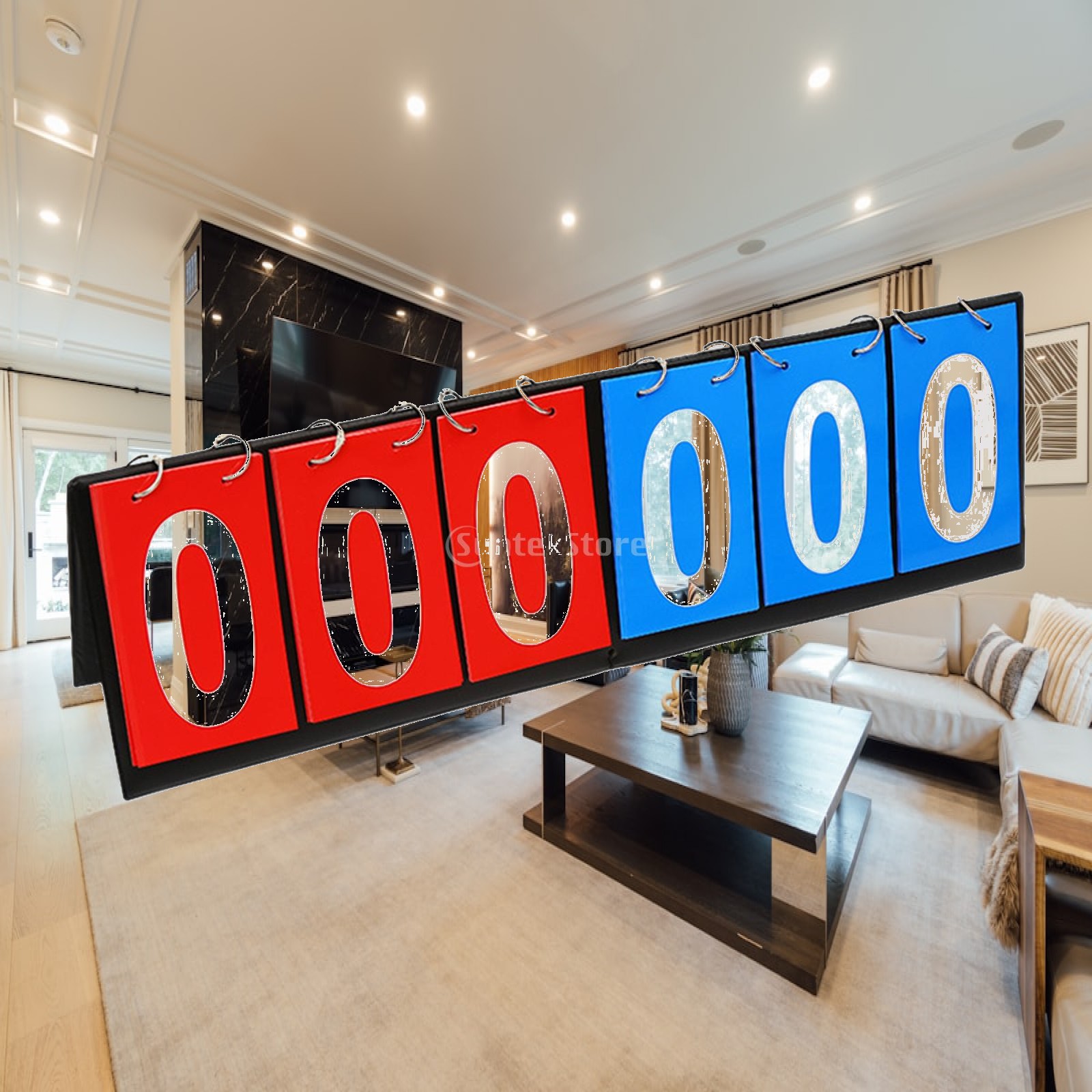 Scoreboard Digital - 6 Digits Scoreboard Scoring Portable Sports