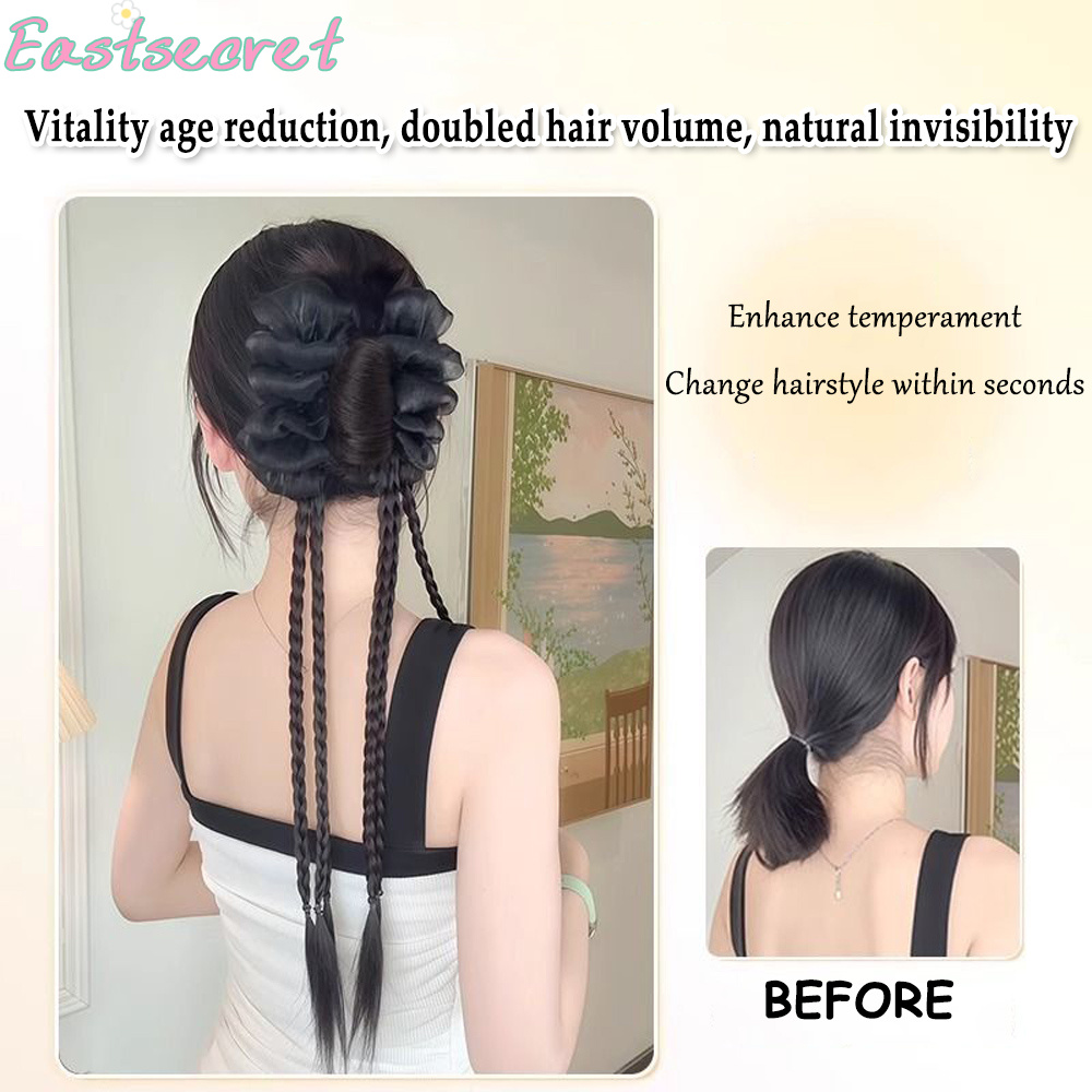 Black Bow Half-tie Hair Claw C - Feather Shuttlecock ulasan dan harga