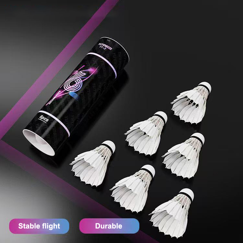3/6Pcs Badminton Balls Shuttle - Feather Shuttlecock ulasan dan harga